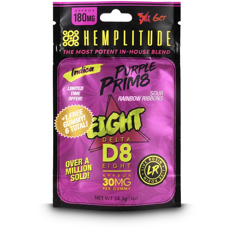 delta 8 gummies pouch purple prim8 copy